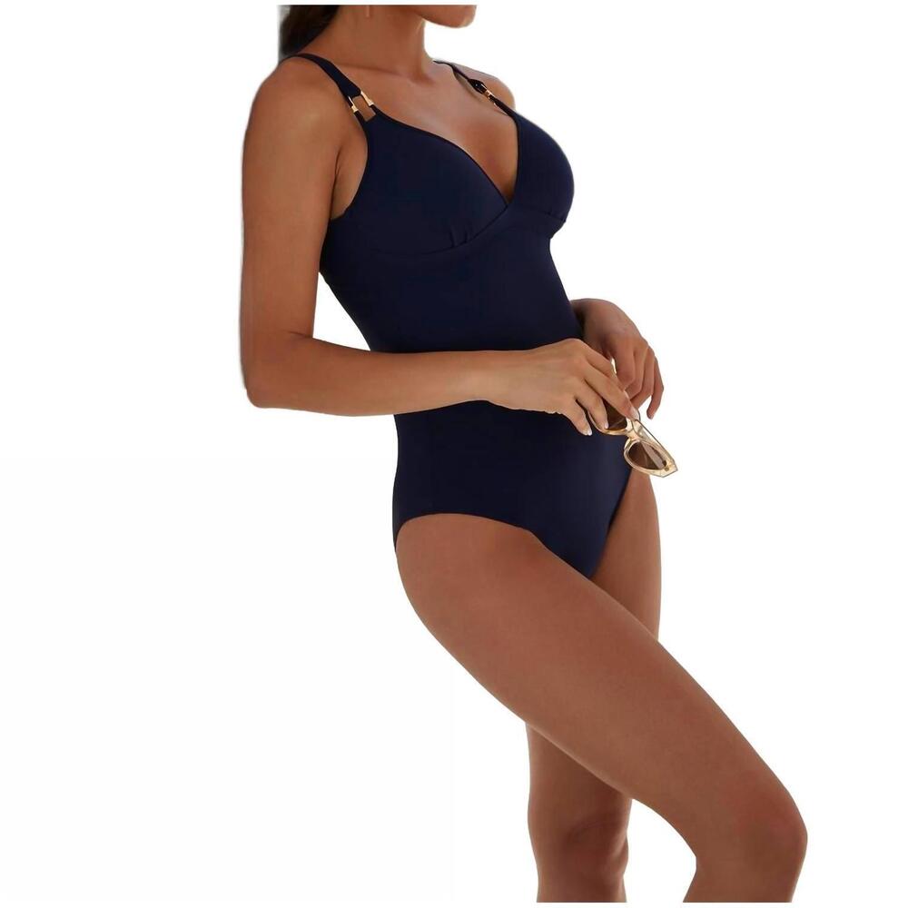NEW LISE CHARMEL nautique non-wire one-piece swimsuit in marine classe